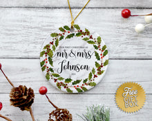 Load image into Gallery viewer, Holly Berry Wreath Married