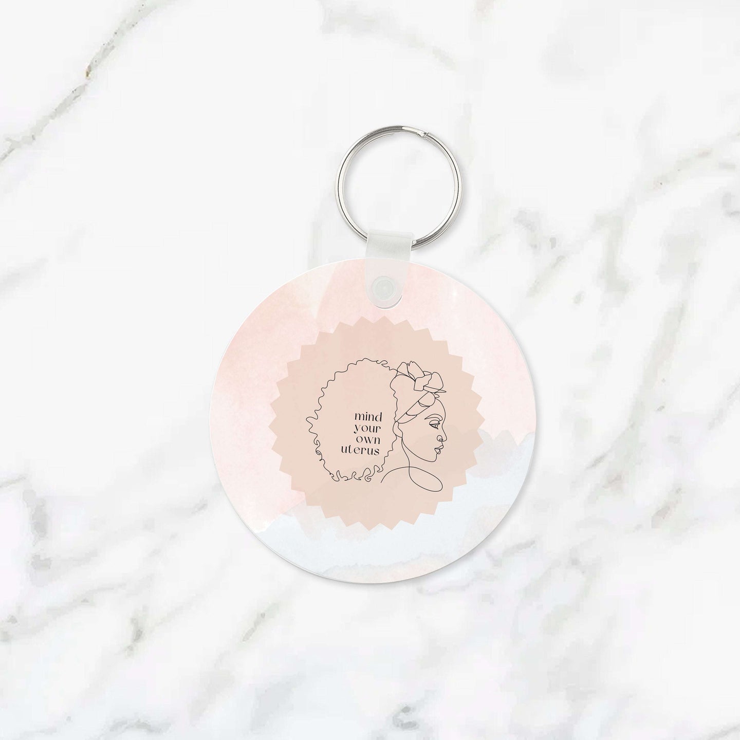 Mind Your Own Uterus Keychain
