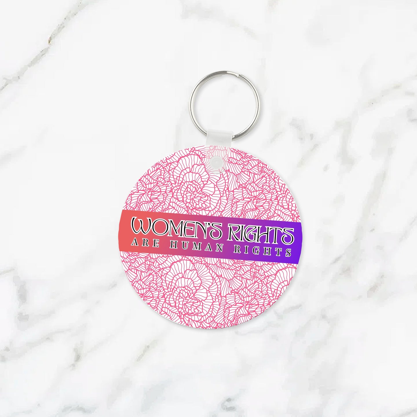 Women's Rights are Human Rights Keychain