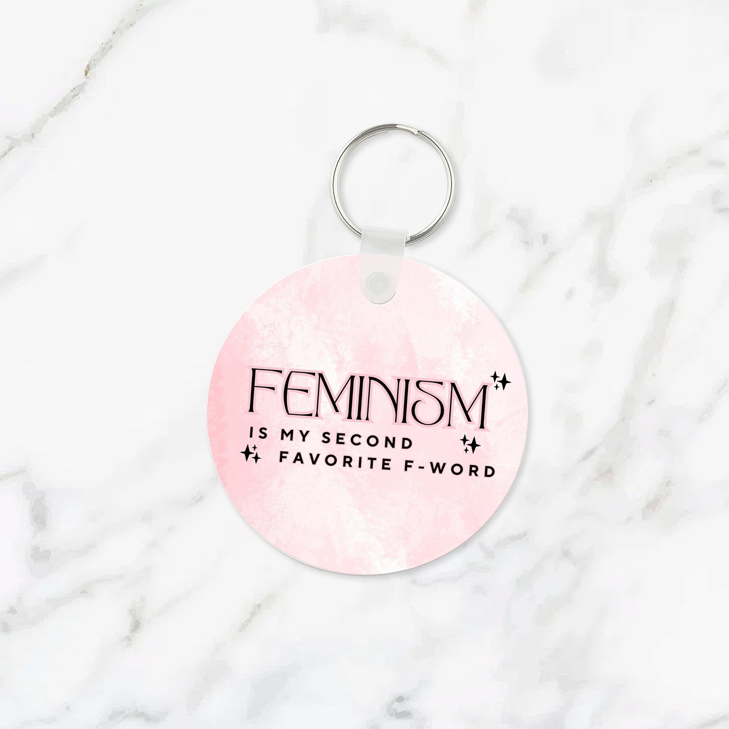 Feminism is my Second Favorite F Word Keychain