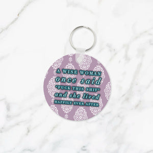 A Wise Woman Keychain