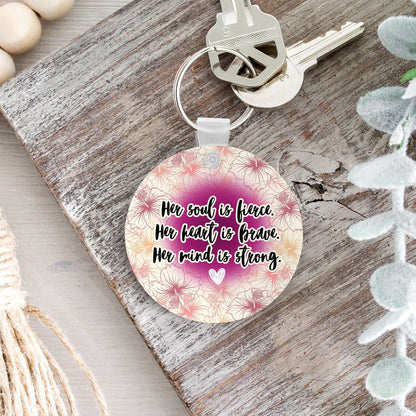 Her Soul is Fierce Keychain