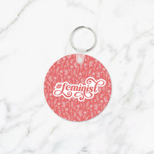 Load image into Gallery viewer, #feminist Keychain