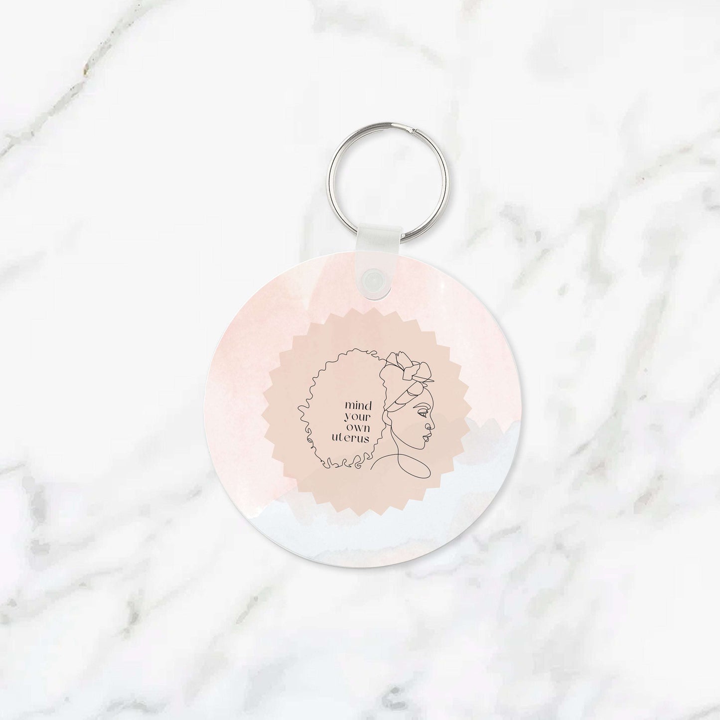 Mind Your Own Uterus Keychain