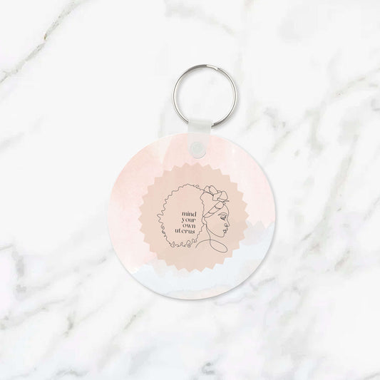 Mind Your Own Uterus Keychain