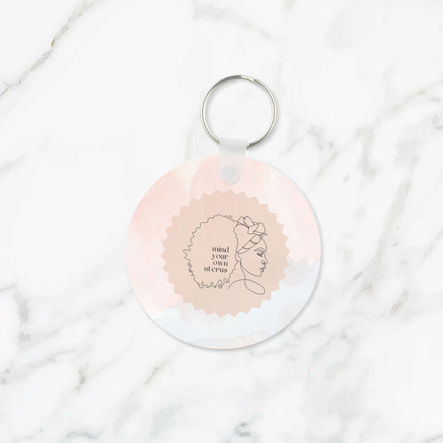 Mind Your Own Uterus Keychain