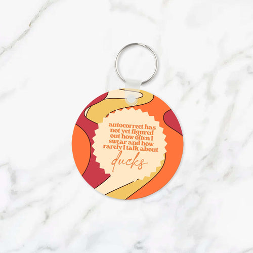 Autocorrect Ducks Keychain