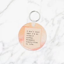 Load image into Gallery viewer, I Don&#39;t Know What I&#39;d Do Without Coffee Keychain