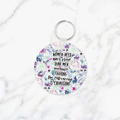 Women Need More Sleep Keychain