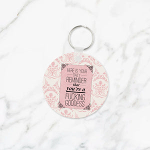 Goddess Daily Reminder Keychain