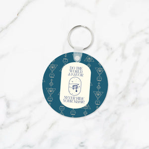 Do the World a Favor Keychain