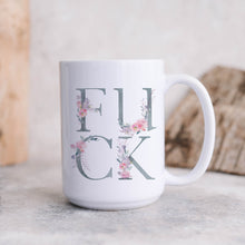 Load image into Gallery viewer, Fuck Floral Light Blue Mug