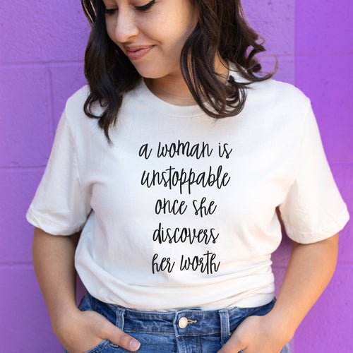 A Woman is Unstoppable Shirt