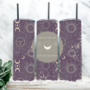 Live By The Sun Love By The Moon Full Tumbler